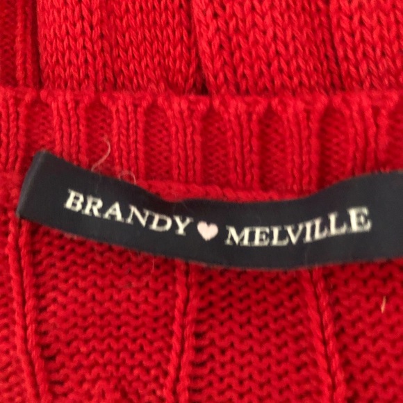 Red Brandy Melville Sweater - Sz M, Red - Picture 3 of 3